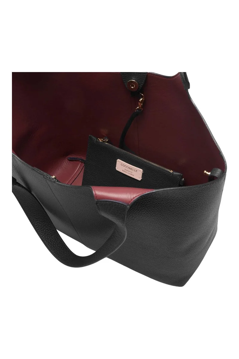 COCCINELLE Black C-Easy Tote Bag Large for Women | Best Price UAE